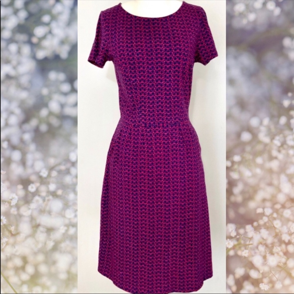 Boden Midi Dress with Eye Glasses Pattern 🤓